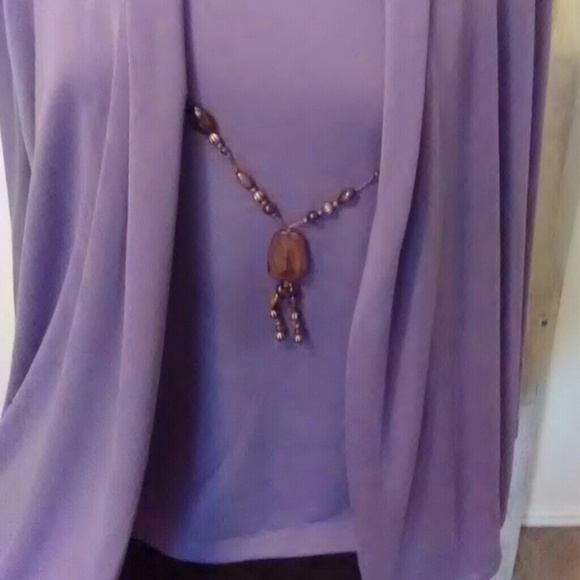 044 Alfred Dunner Purple Sweater Sz PetiteXL - Picture 3 of 8